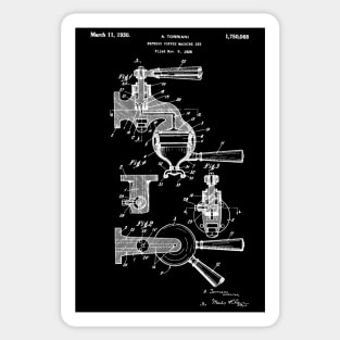 Express coffee machine patent / Express coffee machine Patent Illustration Sticker